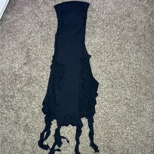 Lioness Black Strapless Dress